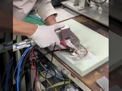 Kepala las laser bergelombang ganda genggam dengan lensa reflektif 60° dan 45°