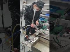 Kepala las laser bergelombang ganda genggam dengan lensa reflektif 60° dan 45°