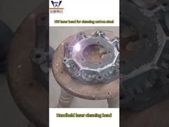 Mesin pembersih laser bermotor tunggal untuk membersihkan baja karbon