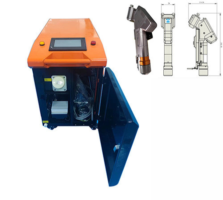 Harga yang bagus Ringan Berat Portable Laser Cleaning Head Dengan Kontrol Digital Layar Sentuh on line
