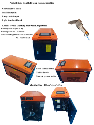 Harga yang bagus Pistol Laser Mini Portable Untuk Menghilangkan Karat Daya Laser 1500w on line