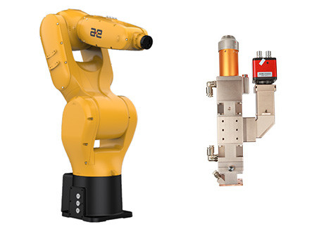 1070nm Fiber Laser Welding Head, Wobble Laser Welder Dengan Robot Otomatis