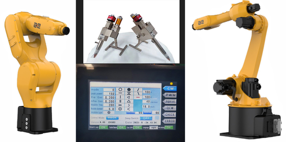 Harga yang bagus Penetrasi yang mendalam Wobble Laser Welding Head, 1000w Fiber Laser Head Non Contact on line