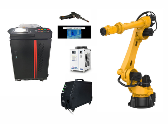 Harga yang bagus Mesin las laser genggam yang cepat dan fleksibel 2000W dengan unit pendingin air on line