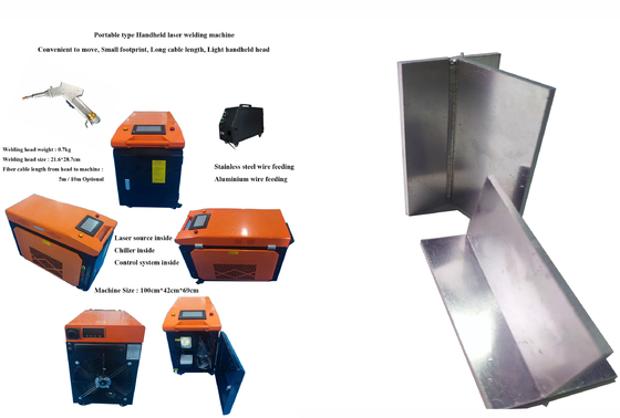 Harga yang bagus Handheld 1500 Watt Laser Mesin Pengelasan Untuk Peralatan Dapur Pintu Jendela Pengelasan on line