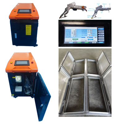 Harga yang bagus Handheld Fiber Laser Aluminium Laser Welding Machine 2000w Untuk Pintu Jendela on line