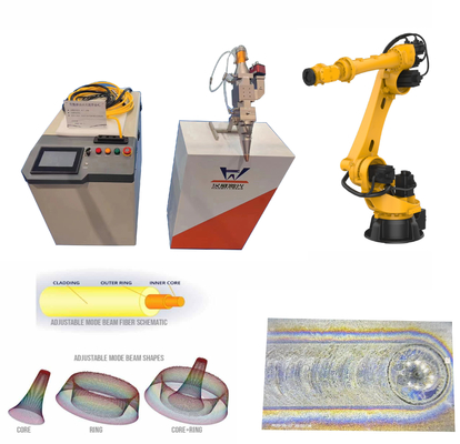 Harga yang bagus Modus yang disesuaikan Beam Aluminium Laser Mesin Pengelasan Kecepatan Tinggi 6000w on line