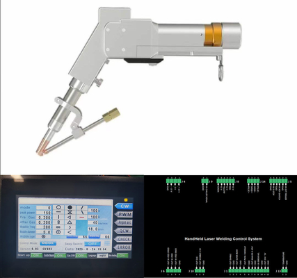 Harga yang bagus Kepala las laser genggam Mesin las laser serat dengan berbagai bentuk output sinar laser on line