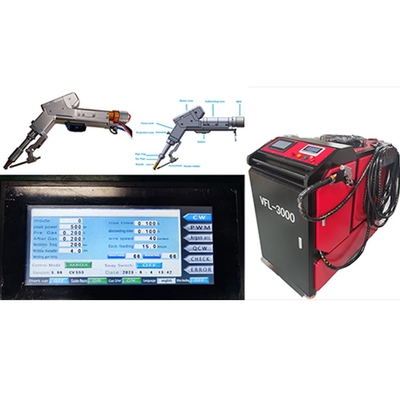 Harga yang bagus 150mm Fiber Focusing Handheld Single Motor Laser Welding Machine untuk beberapa ketebalan on line