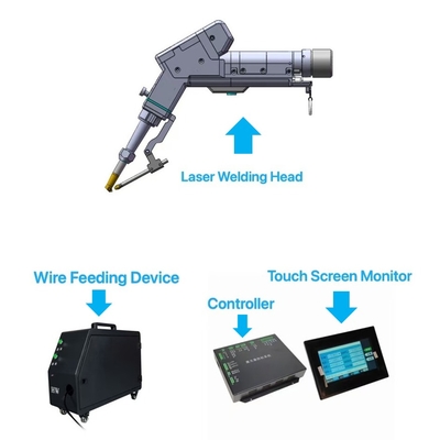 Harga yang bagus Kompak Fiber Handheld Laser Welding Machine dengan 4 Mode Operasi dan 220v Input Voltage on line