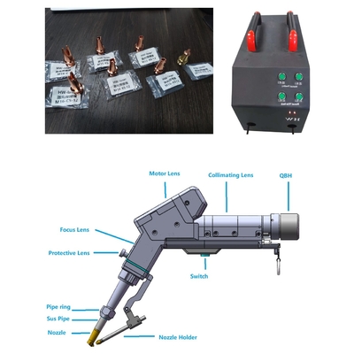 Harga yang bagus 2000W Fiber Handheld Single Motor Laser Welding Machine Double Route Wire Feeding Pada Saat Yang Sama on line