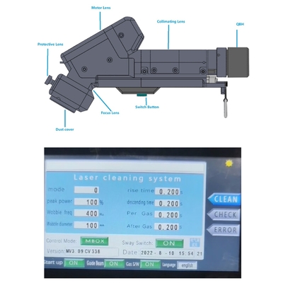 Harga yang bagus Mesin pembersih laser bermotor tunggal 1500W untuk membersihkan baja dan stainless steel on line