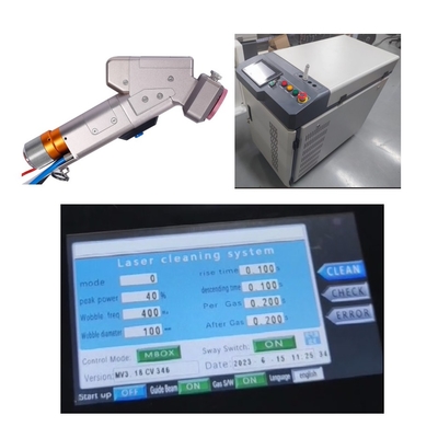Harga yang bagus Mesin pembersih laser bermotor tunggal 1500W dengan ukuran balok pembersih yang dapat disesuaikan 0-300mm on line