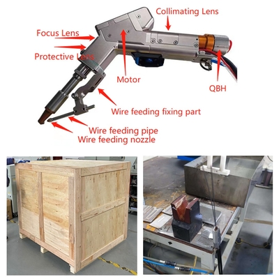 Harga yang bagus 1500W Handheld Single Motor Laser Welding Machine dengan 4mm Stainless Steel Penetrasi Penuh on line