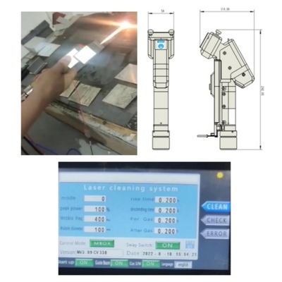 Harga yang bagus 2000W Handheld Single Motor Laser Cleaning Machine dengan Konektor Serat QBH on line