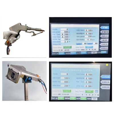 Harga yang bagus Mesin las laser 3 in 1 genggam untuk memotong dan membersihkan las Las laser ukuran balok 0-5mm disesuaikan on line