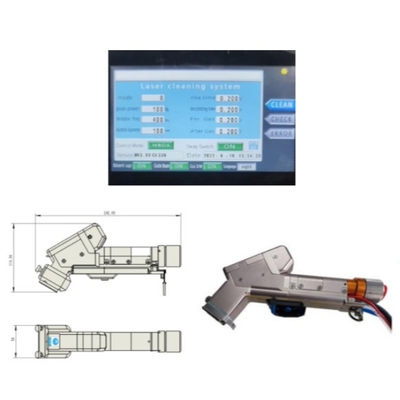 Harga yang bagus Mesin pembersih laser single wobble genggam untuk membersihkan baja karbon / stainless steel on line