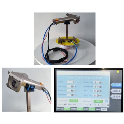 Harga yang bagus 2000W Handheld Single Motor Laser Cleaning Machine untuk membersihkan baja karbon tipis on line