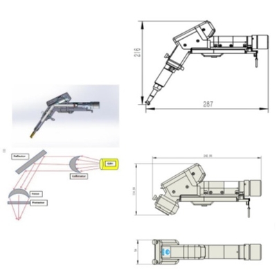 Harga yang bagus Mesin las laser 3 in 1 dengan kepala laser portabel untuk pengelasan / pembersihan dan pemotongan on line