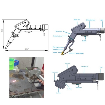 Harga yang bagus Portable Laser Head 3-in-1 Laser Welding Equipment Supports Welding / Cleaning and Cutting on line