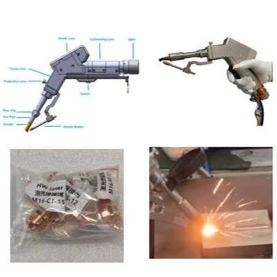 Mesin las laser genggam cerdas untuk baja karbon / stainless steel dan aluminium