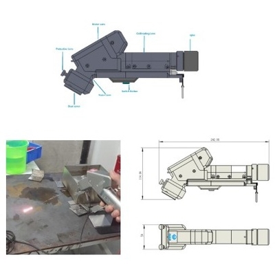 2000W Handheld Mesin Pembersih Laser Solusi Pembersih Mobile Logam menyegarkan lebih mudah